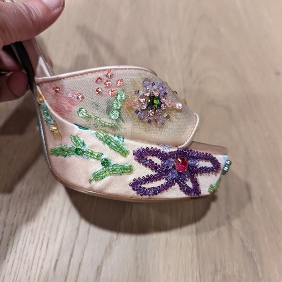 Betsey Johnson Women's Embellished Platform Heels - Picture 10 of 15